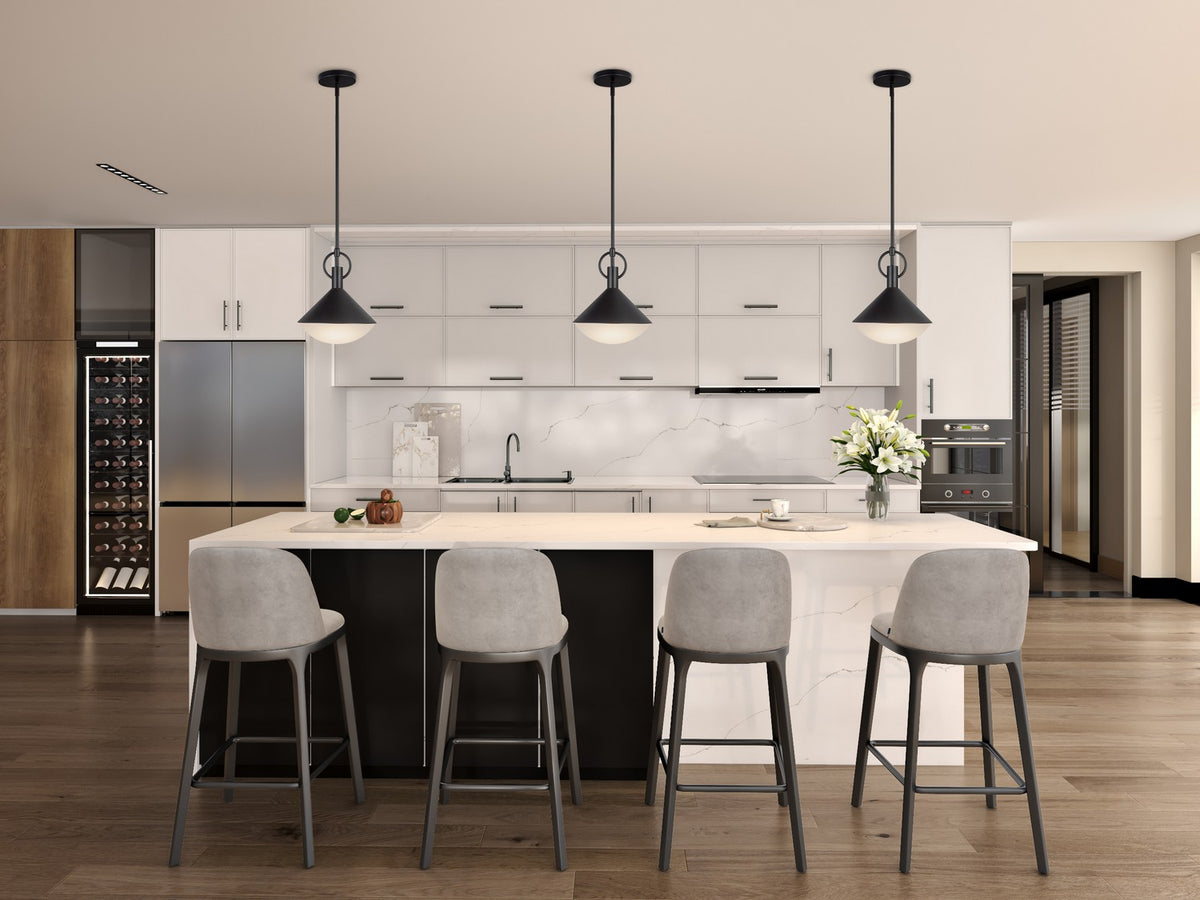 Artcraft - AC11861BK - One Light Pendant - Abruzzo - Black