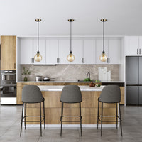 Artcraft - AC11870AM - One Light Pendant - Gem - Black and Brushed Brass