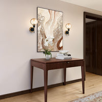 Artcraft - AC11871AM - One Light Wall Sconce - Gem - Black and Brushed Brass