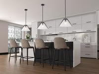 Artcraft - AC11911BK - One Light Pendant - Baltic - Black and Brushed Brass