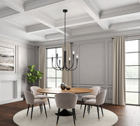 Artcraft - AC11926BK - Six Light Chandelier - Bronte - Black