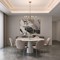 Artcraft - AC11926BR - Six Light Chandelier - Bronte - Brass