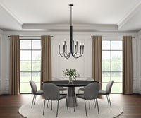 Artcraft - AC11929BK - Nine Light Chandelier - Bronte - Black