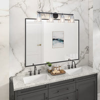 Artcraft - AC11934NB - Four Light Bathroom Vanity - Essex - Black and Chrome