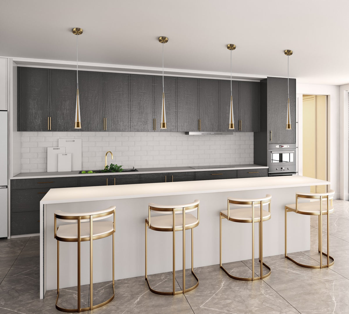 Artcraft - AC6821BR - LED Pendant - Sunnyvale - Brass
