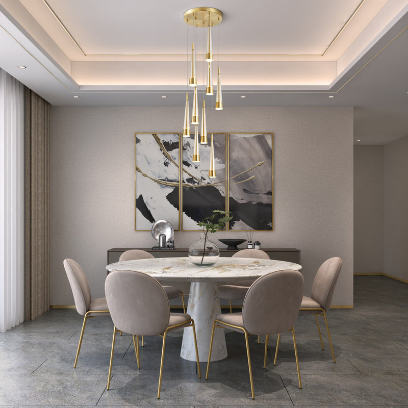 Artcraft - AC6829BR - LED Chandelier - Sunnyvale - Brass