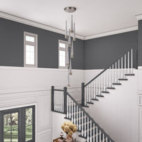 Artcraft - AC6829SM - LED Chandelier - Sunnyvale - Pearl Black and Smoke