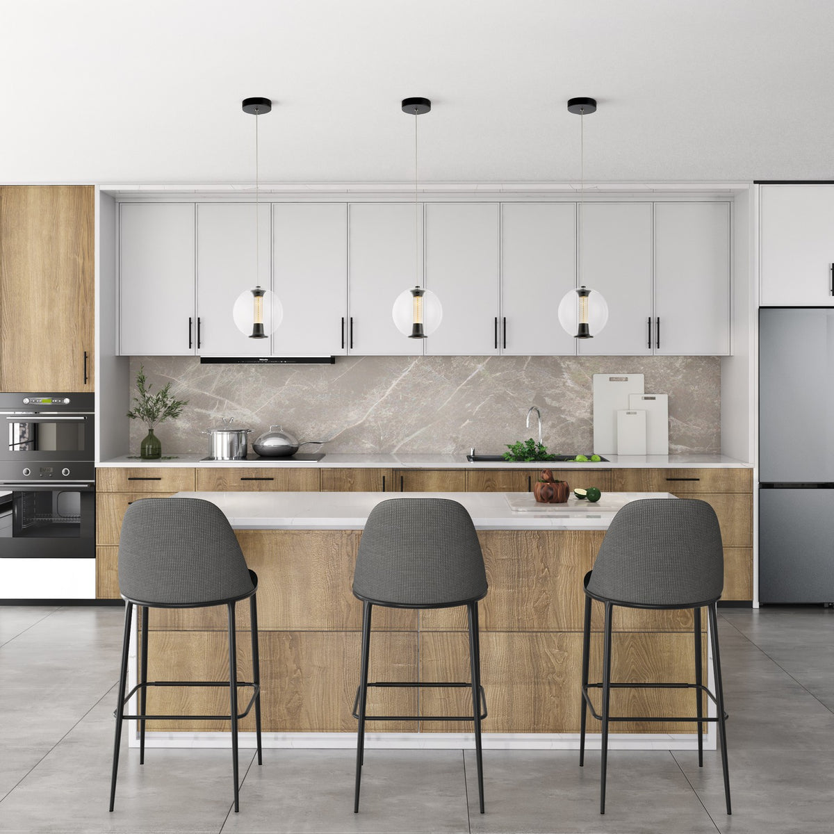 Artcraft - AC6841BK - LED Pendant - Arlo - Black
