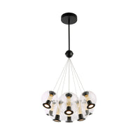 Artcraft - AC6848BK - LED Chandelier - Arlo - Black
