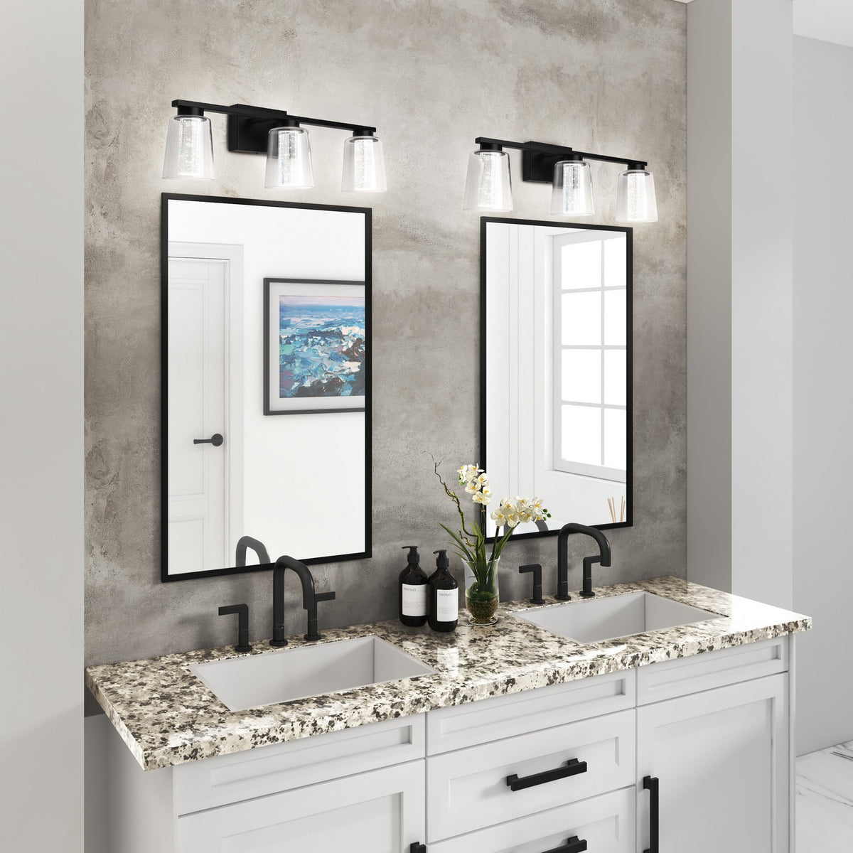 Artcraft - AC7353BK - LED Bathroom Vanity - Dalton - Black