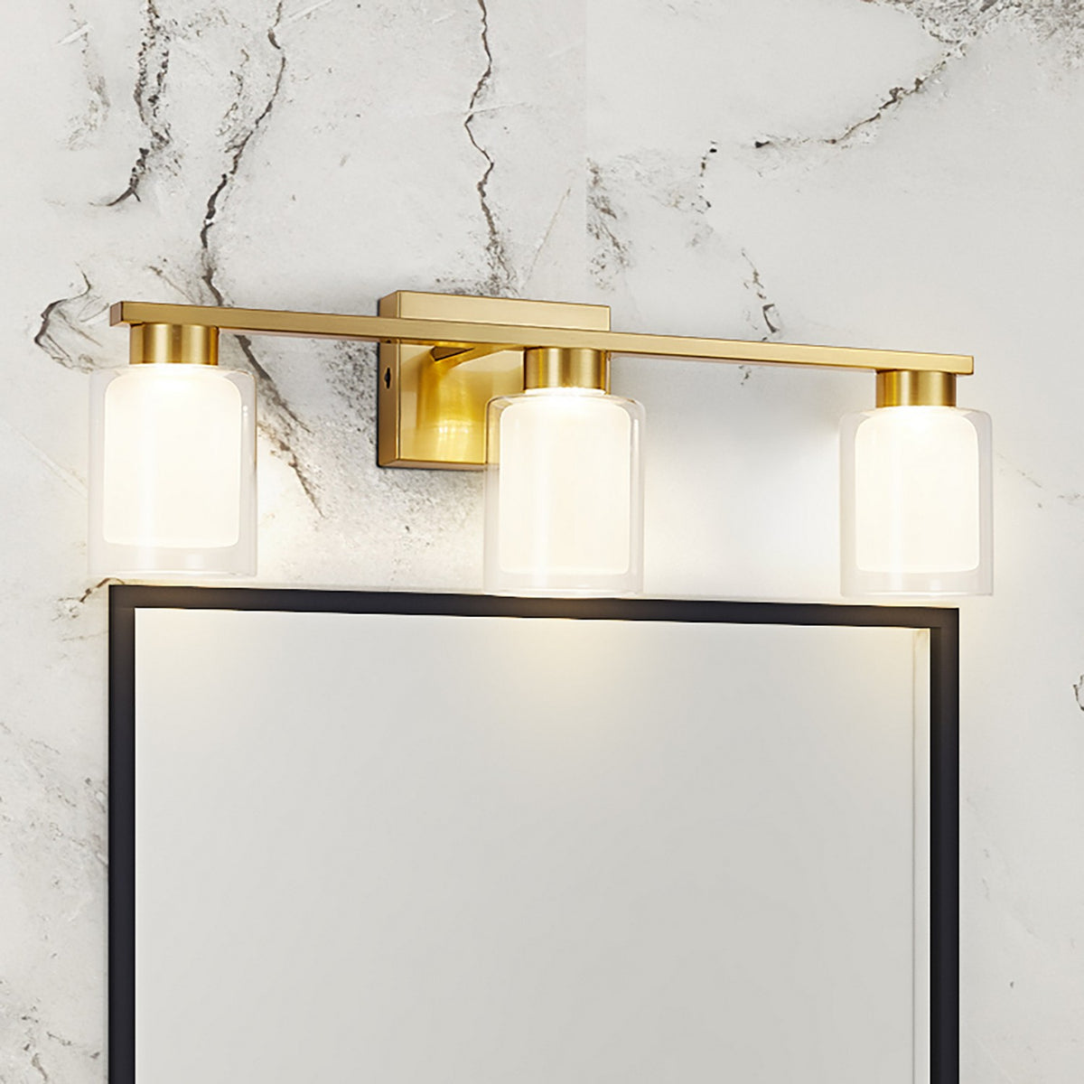 Artcraft - AC7393BR - LED Bathroom Vanity - Saville - Brass