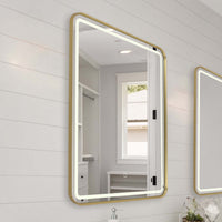 Artcraft - AM352 - LED Mirror - Reflections - Brushed Brass
