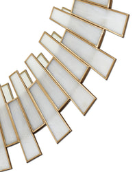 Currey and Company - 1000-0145 - Mirror - Glasdele - Antique Brass/White