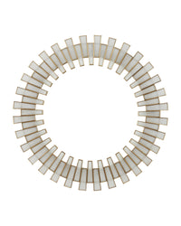 Currey and Company - 1000-0145 - Mirror - Glasdele - Antique Brass/White