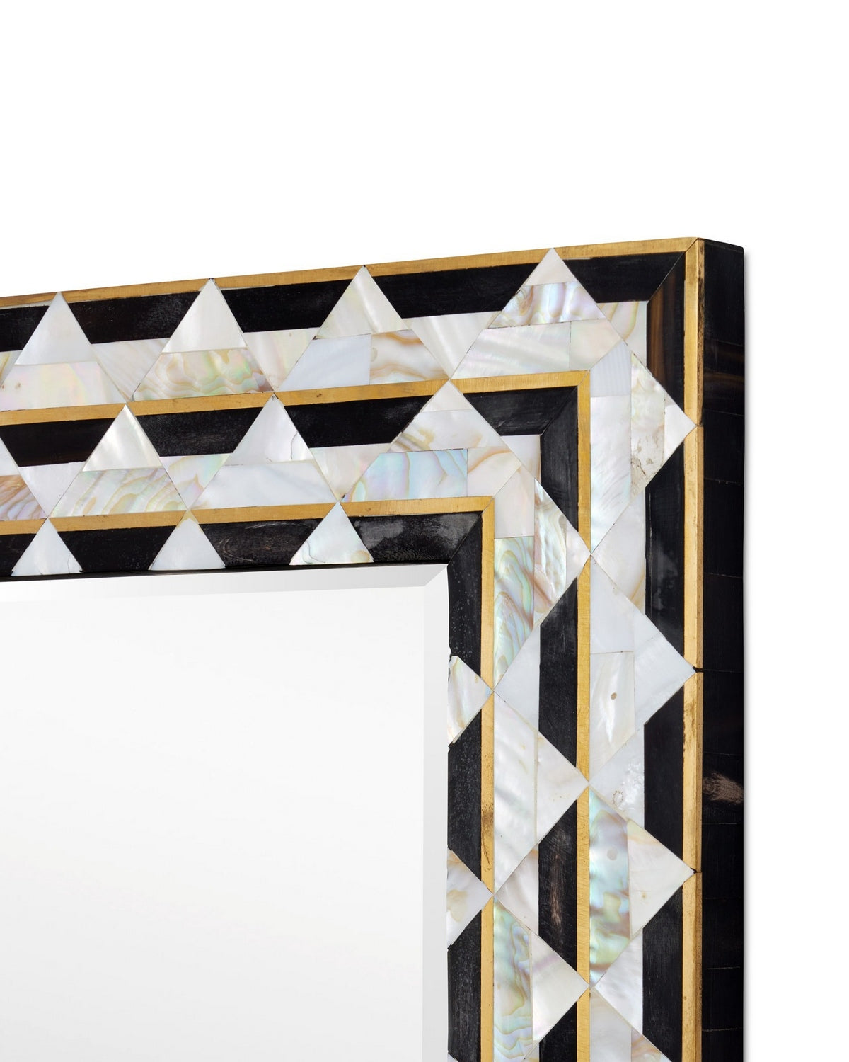 Currey and Company - 1000-0146 - Mirror - Macy - Natural/Brass