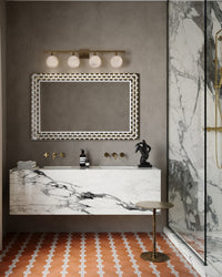 Currey and Company - 1000-0146 - Mirror - Macy - Natural/Brass