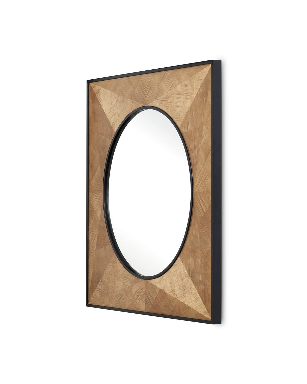 Currey and Company - 1000-0147 - Mirror - Kallista - Taupe/Caviar Black