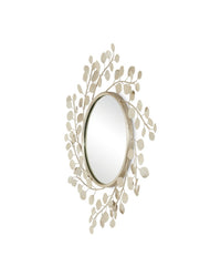 Currey and Company - 1000-0149 - Mirror - Lunaria - Contemporary Silver Leaf
