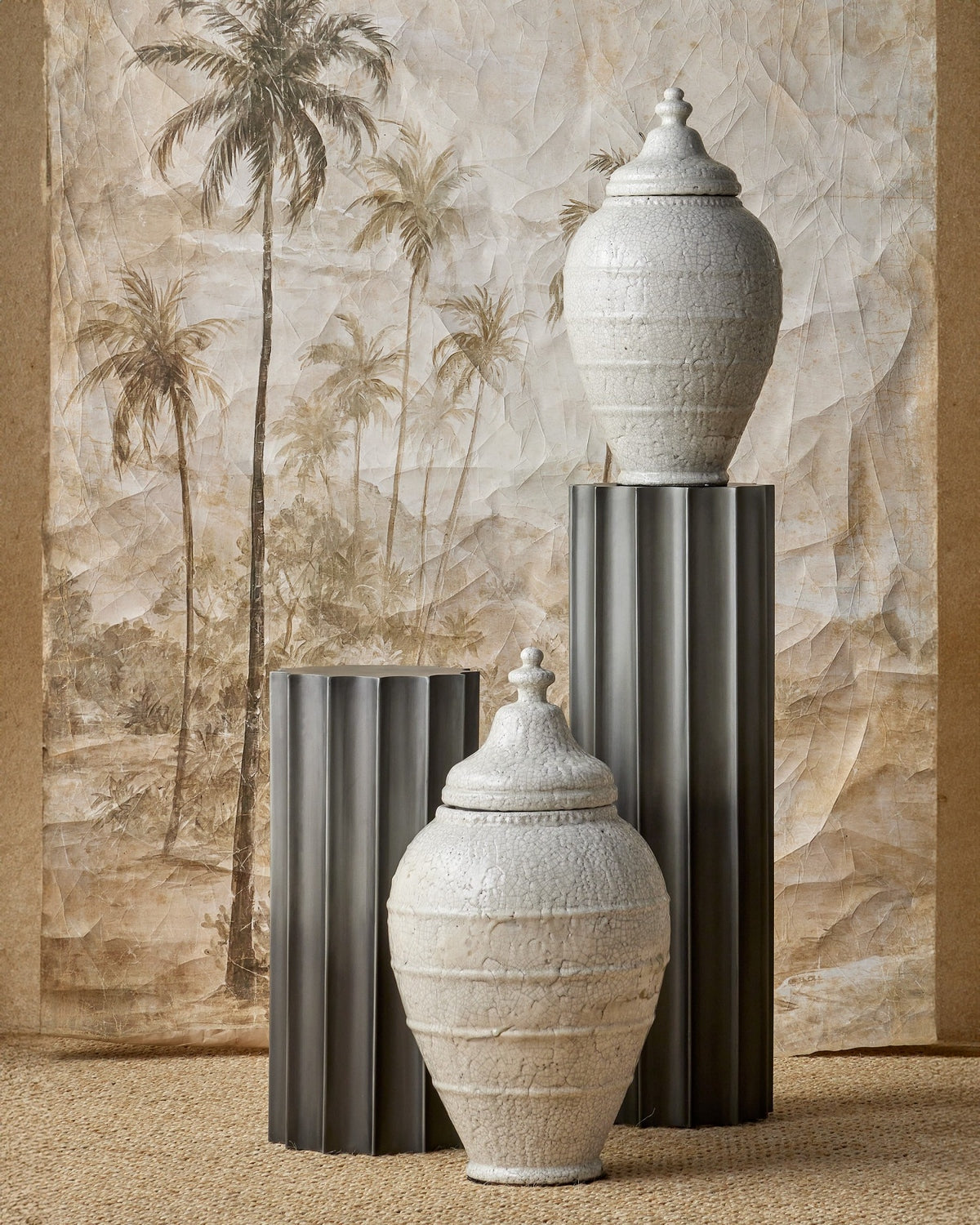 Currey and Company - 1000-0156 - Pedestal - Kanti - Graphite