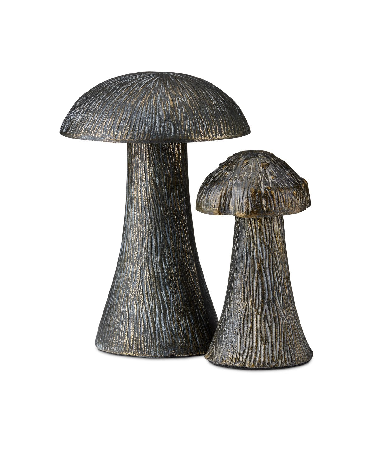 Currey and Company - 1200-0768 - Porcino Set of 2 - Porcino Set of 2 - Antique Brass