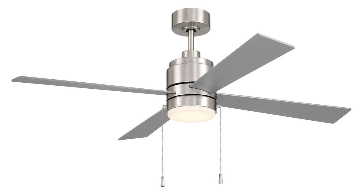 Craftmade - MCY52BNK4-PC - 52" Ceiling Fan - McCoy 52 4 Blade with Pull Chains - Brushed Polished Nickel