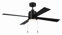 Craftmade - MCY52FB4-PC - 52" Ceiling Fan - McCoy 52 4 Blade with Pull Chains - Flat Black