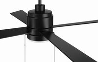 Craftmade - MCY52FB4-PC - 52" Ceiling Fan - McCoy 52 4 Blade with Pull Chains - Flat Black
