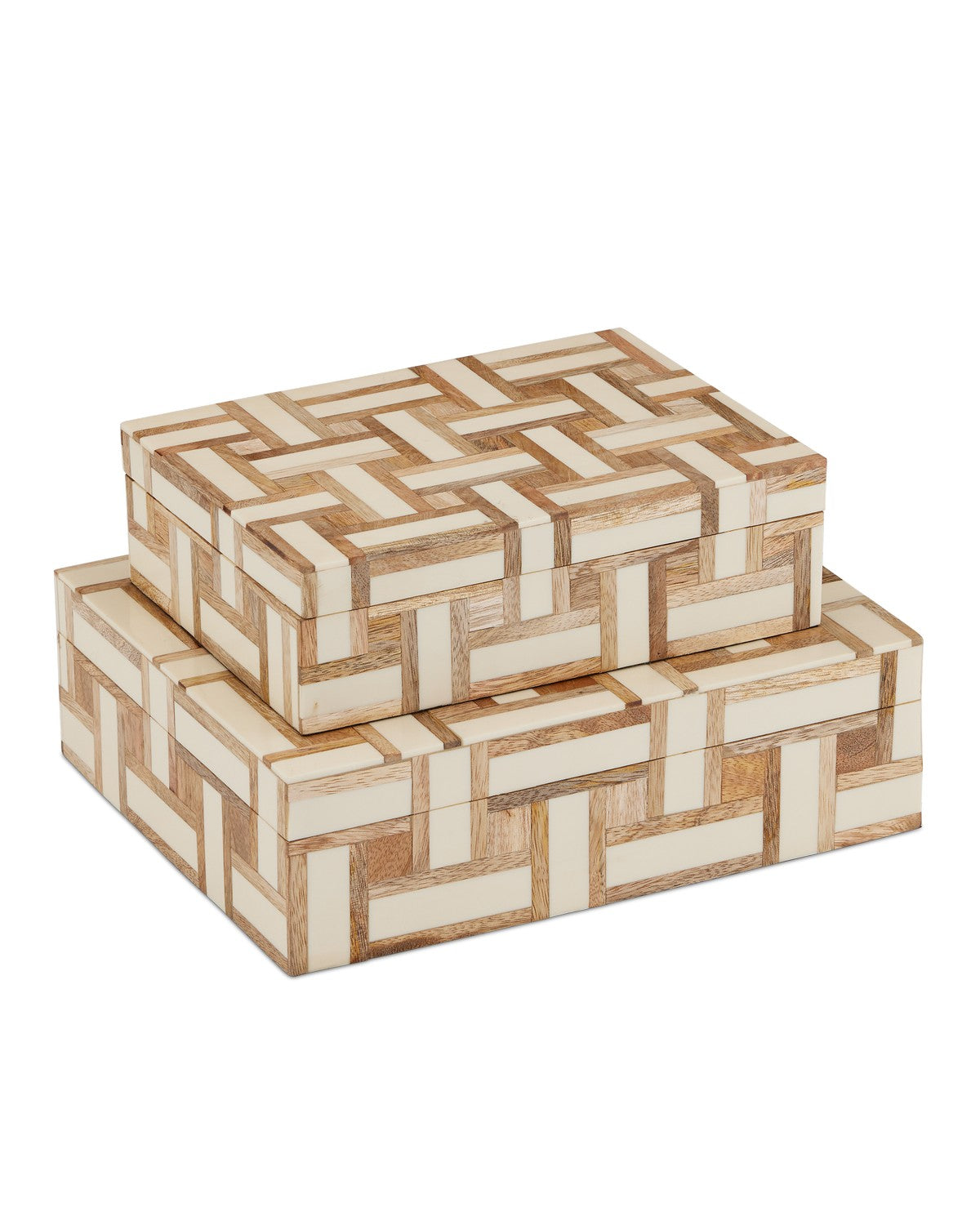 Currey and Company - 1200-0899 - Box Set of 2 - Aarna Collection - Natural/Ivory