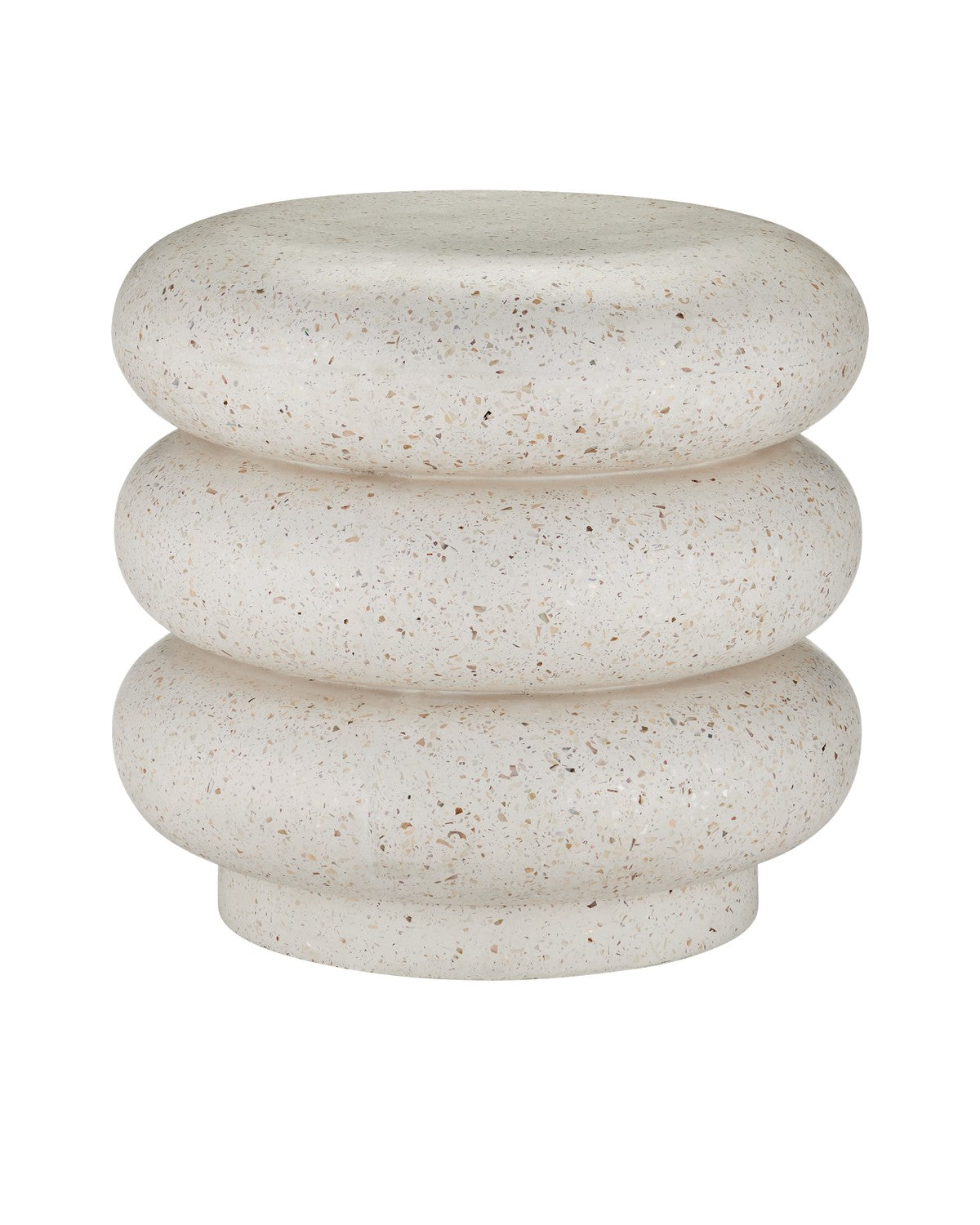 Currey and Company - 2000-0044 - Stool - Cusani - Ivory Terrazzo