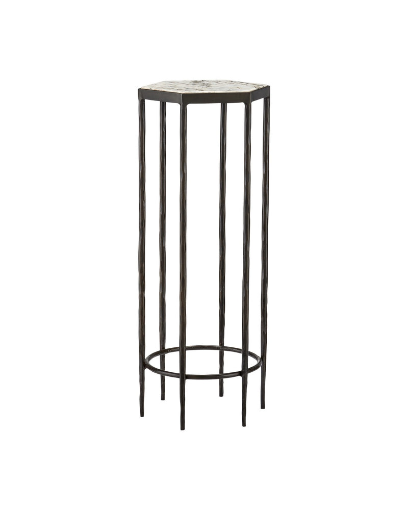 Currey and Company - 4000-0174 - Accent Table - Tosi - Dark Graphite/Natural