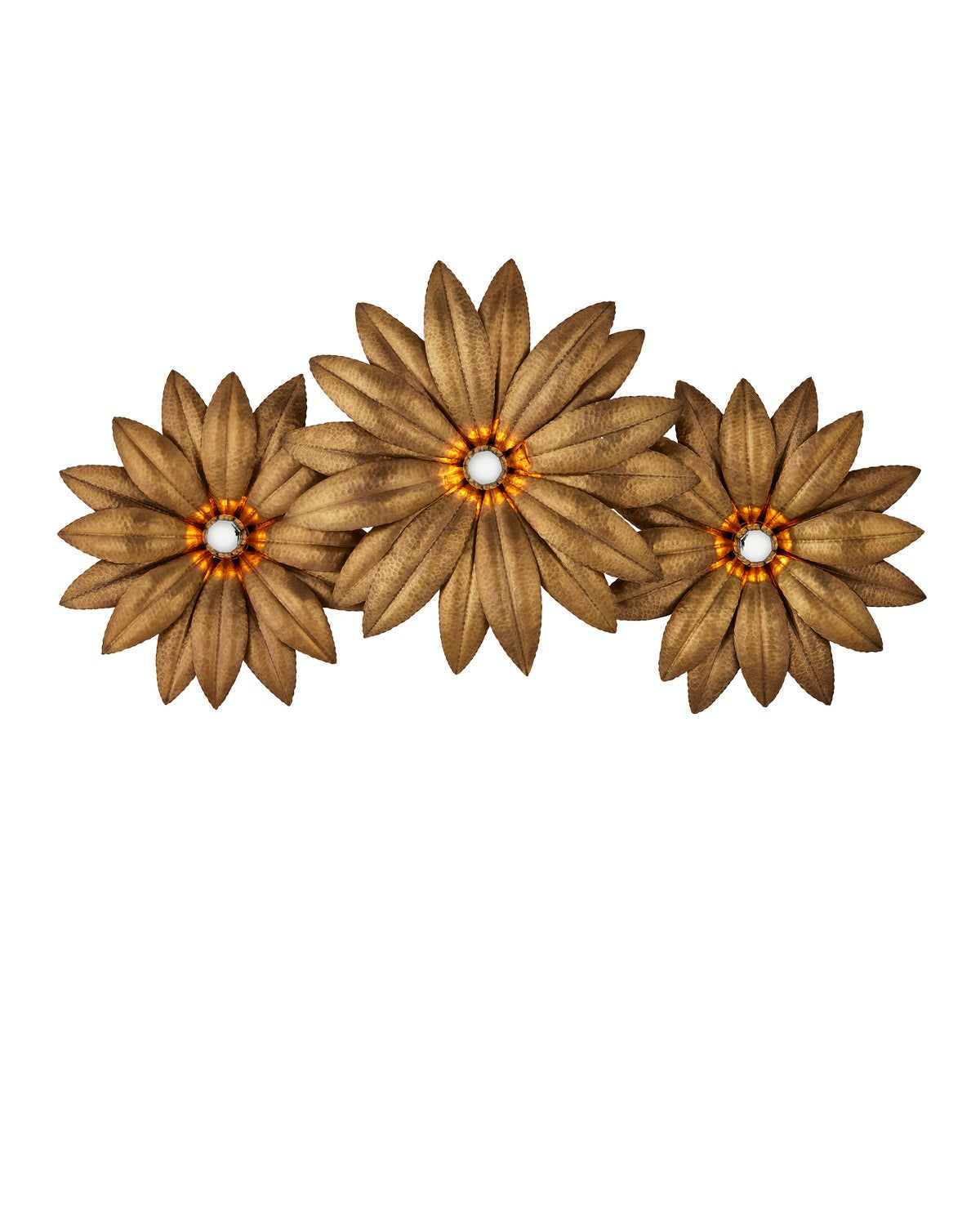 Currey and Company - 5000-0245 - Three Light Wall Sconce - Alithea Collection - Antique Brass