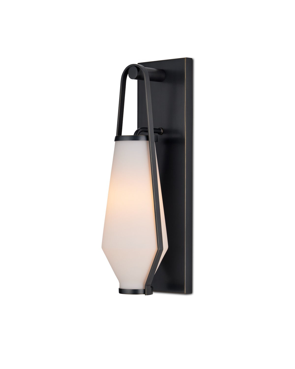 Currey and Company - 5800-0051 - One Light Wall Sconce - Brompton Collection - Oil Rubbed Bronze/Opaque