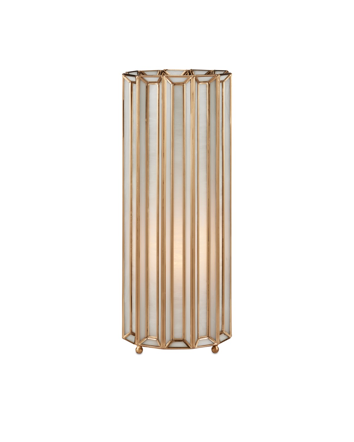 Currey and Company - 6000-0911 - One Light Table Lamp - Daze - Antique Brass/White