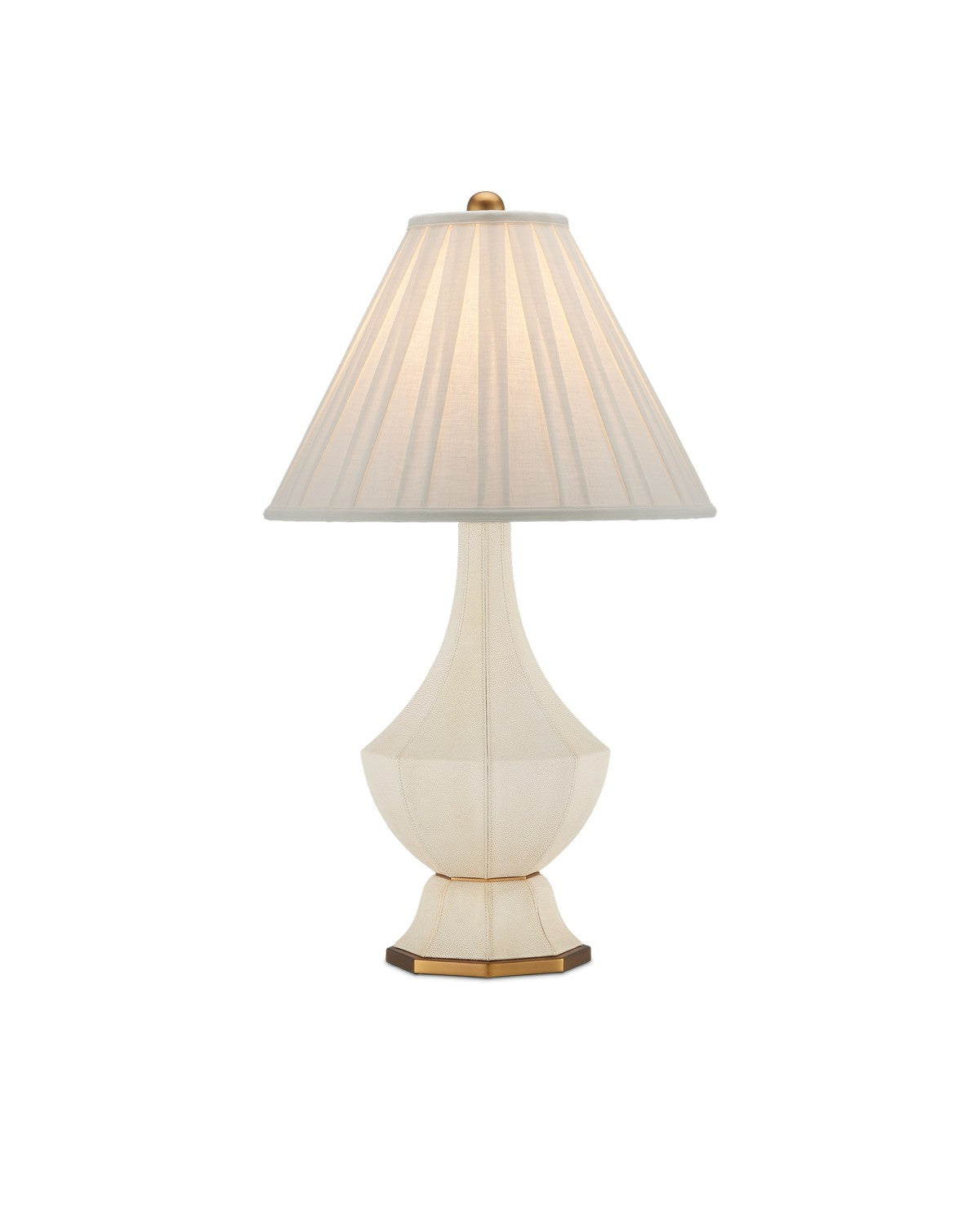 Currey and Company - 6000-0926 - One Light Table Lamp - Musetta Table Lamp - Beige/Antique Brass