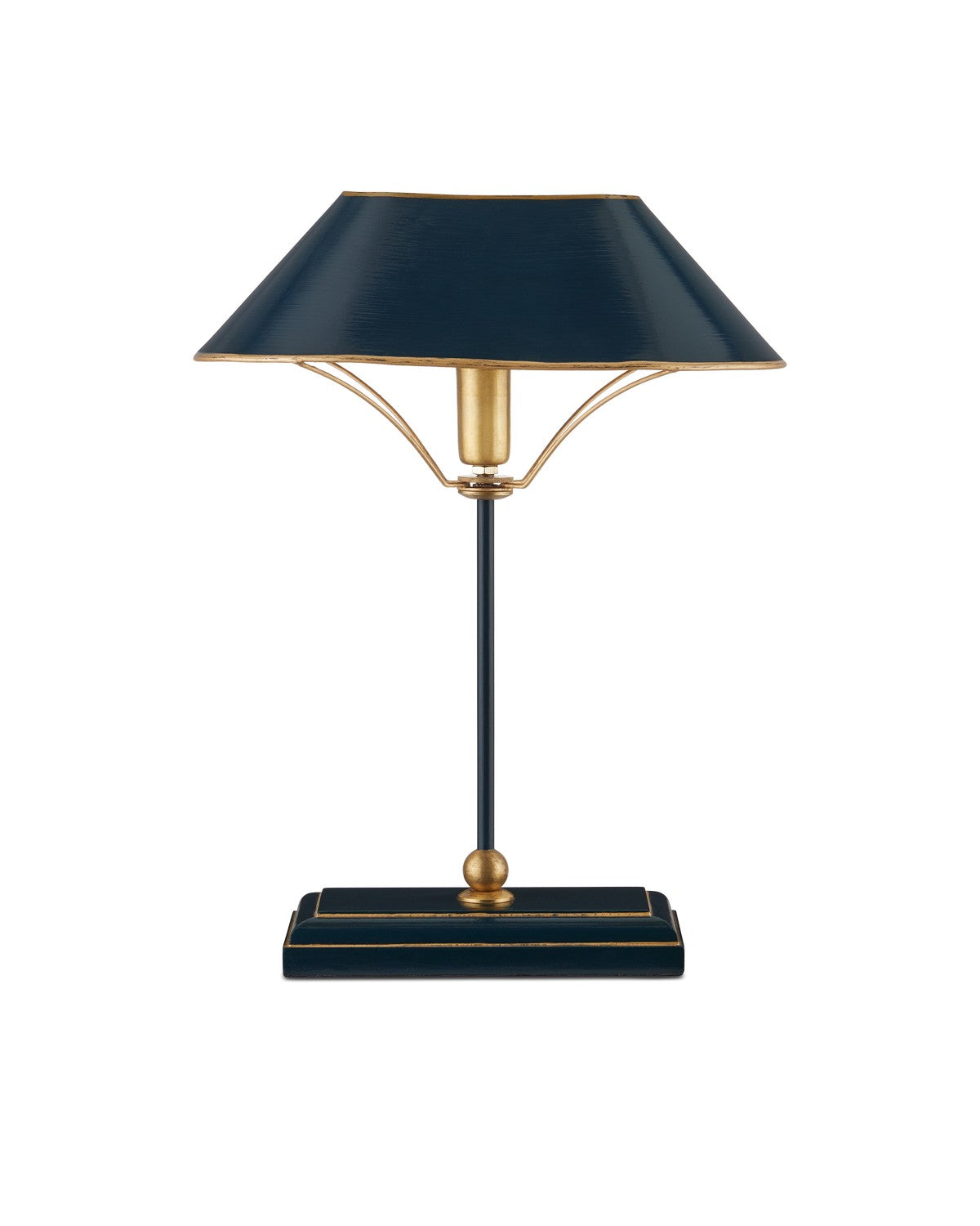 Currey and Company - 6000-0953 - One Light Table Lamp - Daphne Collection - Navy/Gold