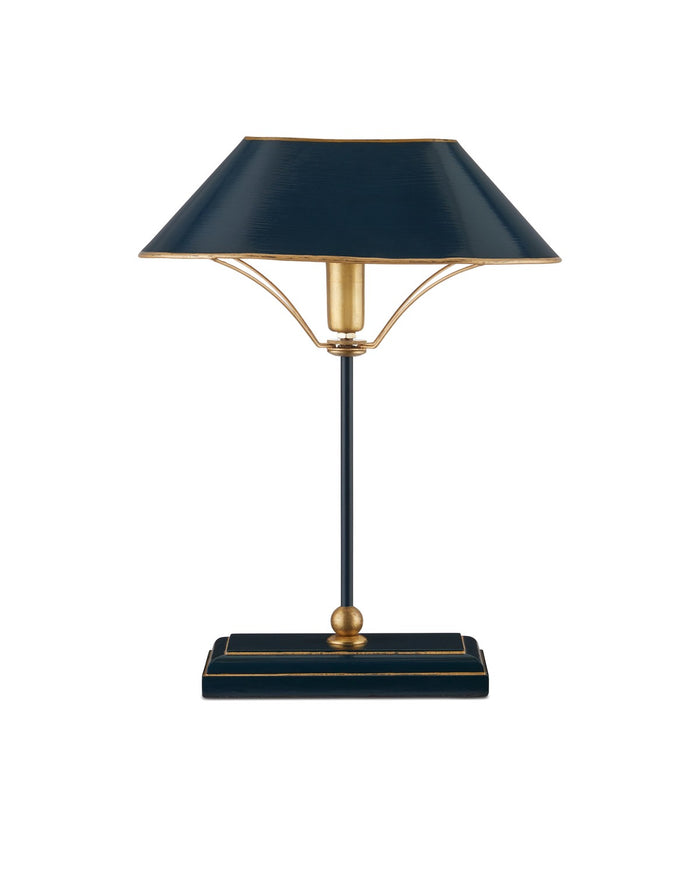 Currey and Company - 6000-0953 - One Light Table Lamp - Daphne Collection - Navy/Gold