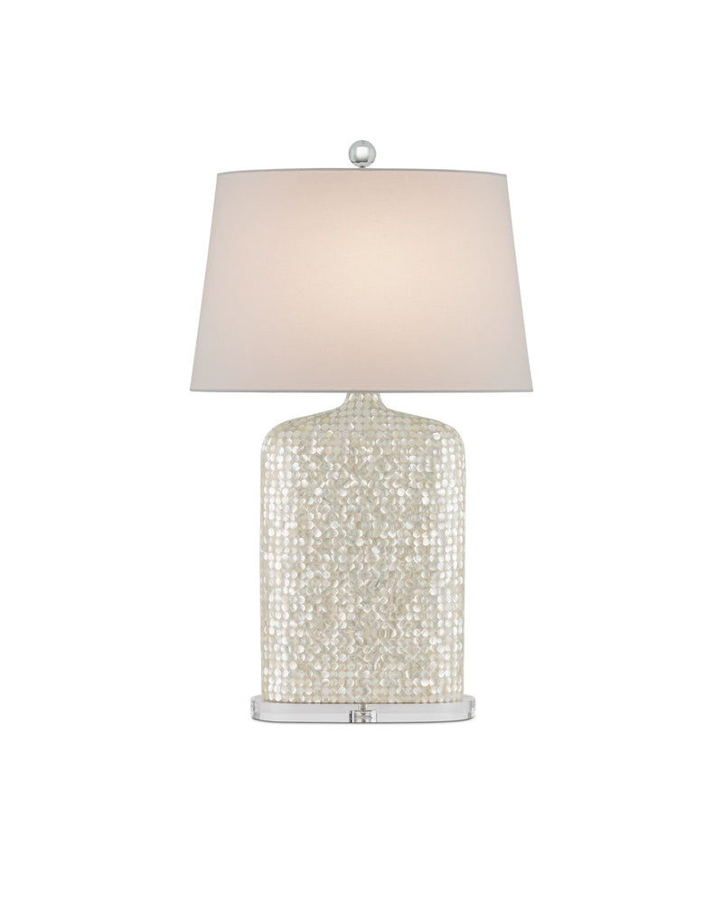 Currey and Company - 6000-0964 - One Light Table Lamp - White/Clear