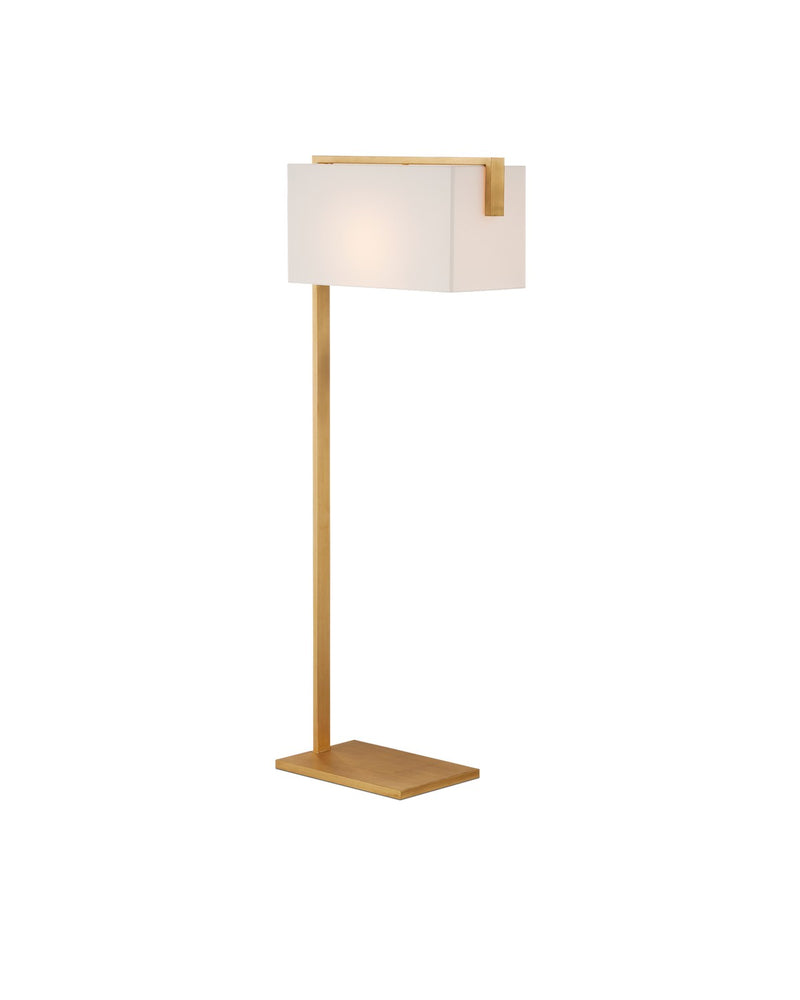 Currey and Company - 8000-0143 - One Light Floor Lamp - Gambit - Contemporary Gold Leaf