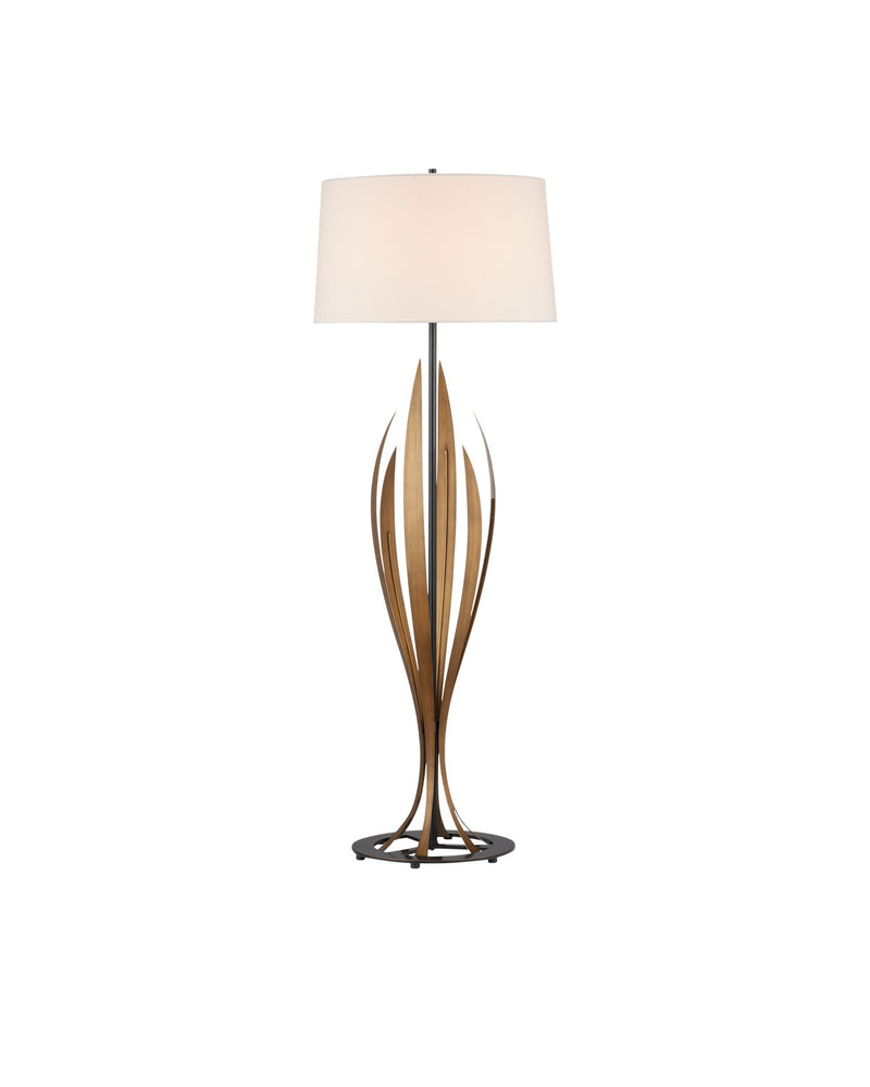 Currey and Company - 8000-0148 - One Light Floor Lamp - Neilos - Antique Brass/Oil Rubbed Bronze