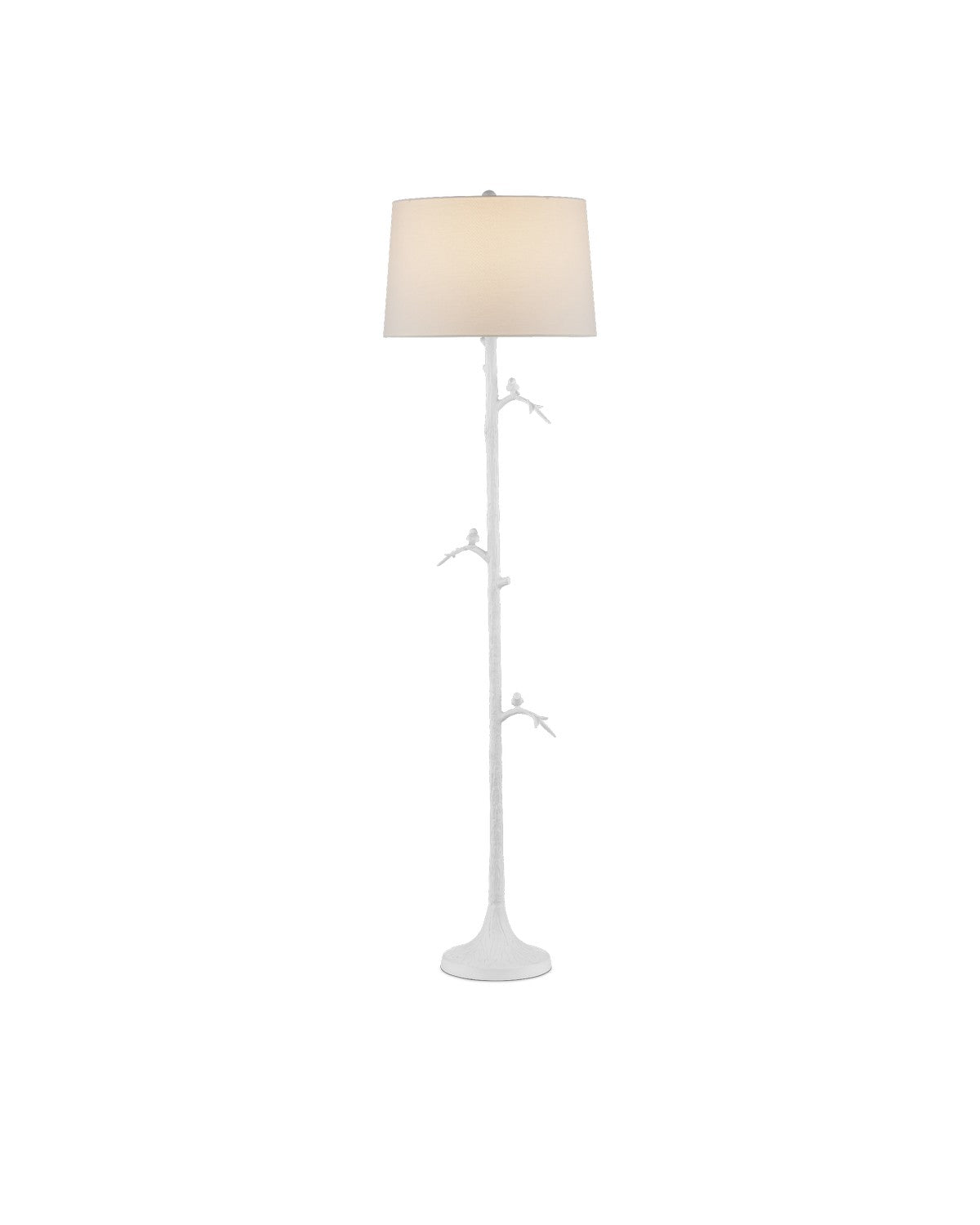 Currey and Company - 8000-0158 - One Light Floor Lamp - Gesso White
