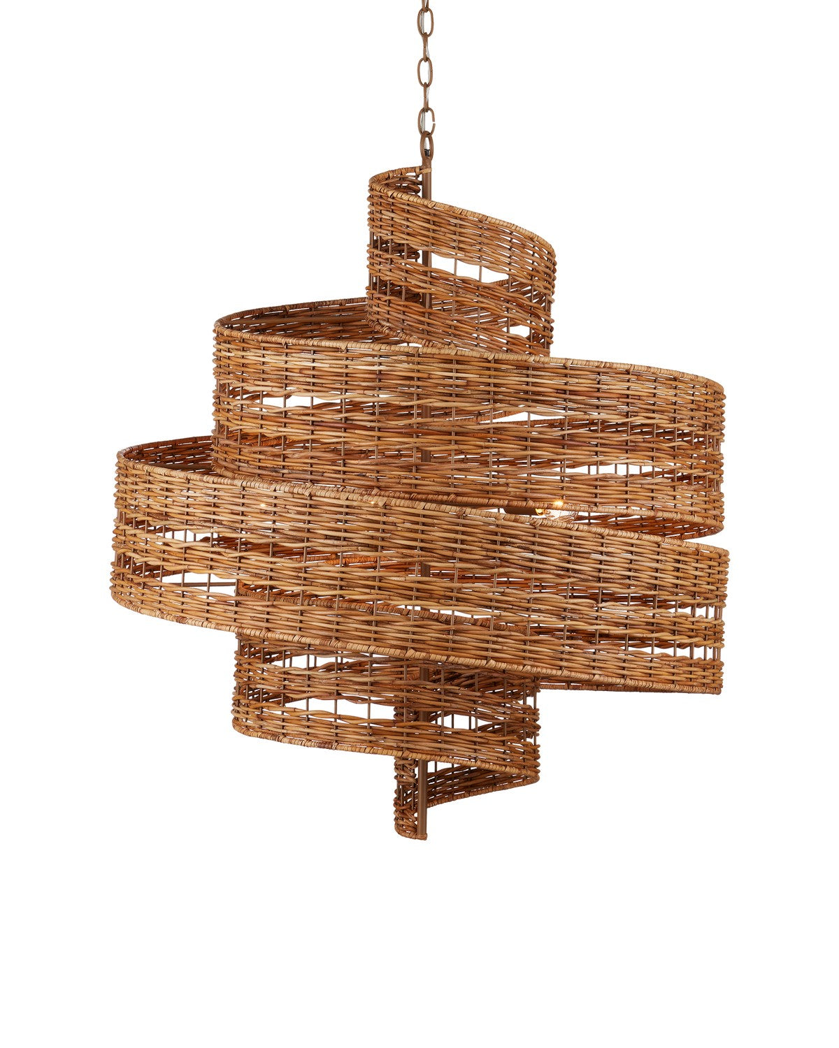 Currey and Company - 9000-1132 - Five Light Chandelier - Saisei Collection - Natural/Khaki