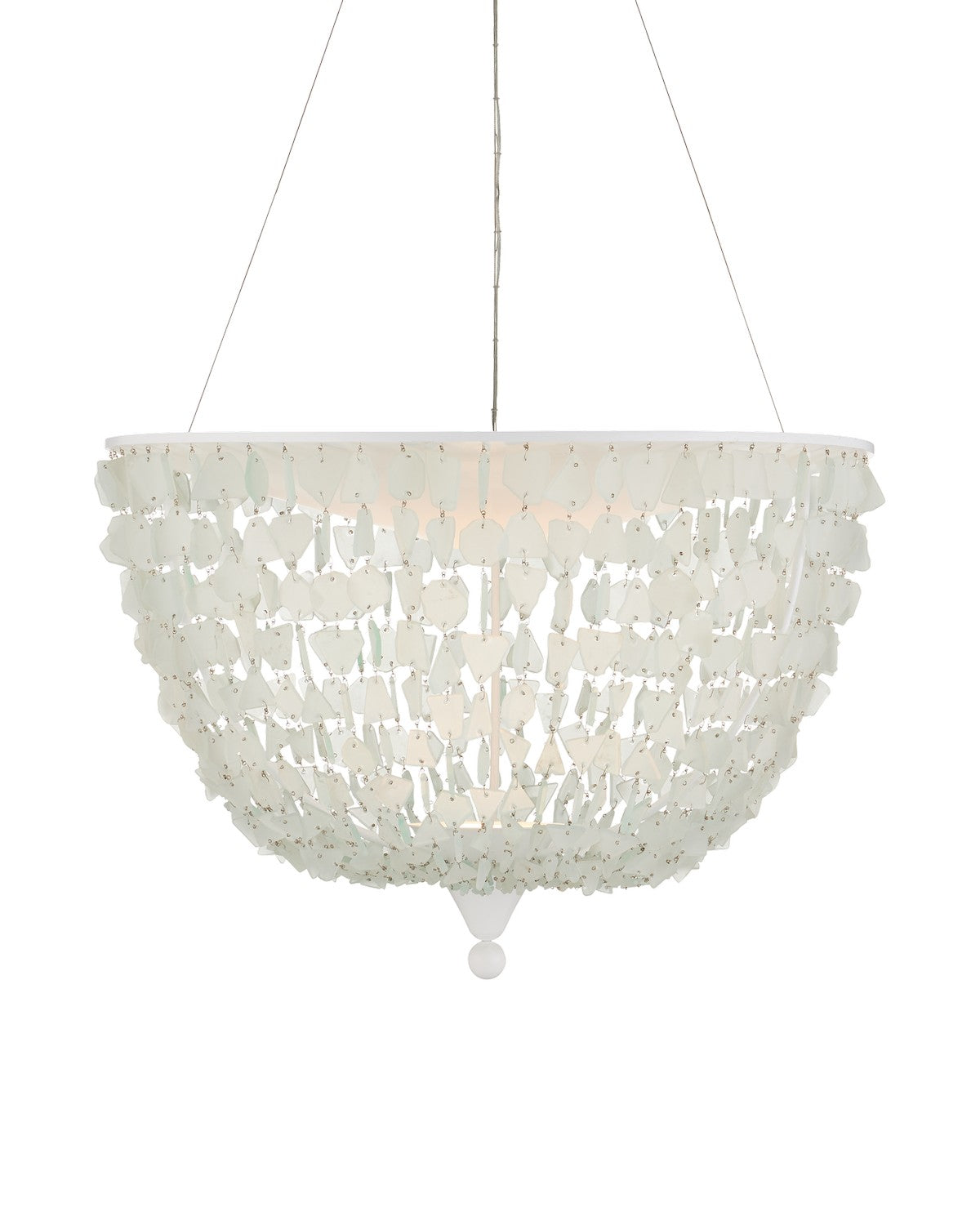 Currey and Company - 9000-1155 - One Light Pendant - Thalassa Pendant - Seaglass/Sugar White