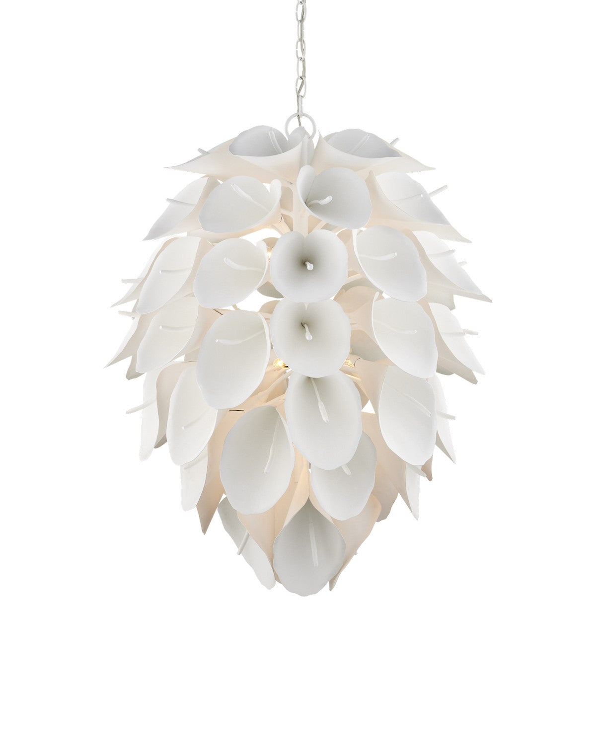 Currey and Company - 9000-1206 - Nine Light Chandelier - Diego Chandelier - Gesso White