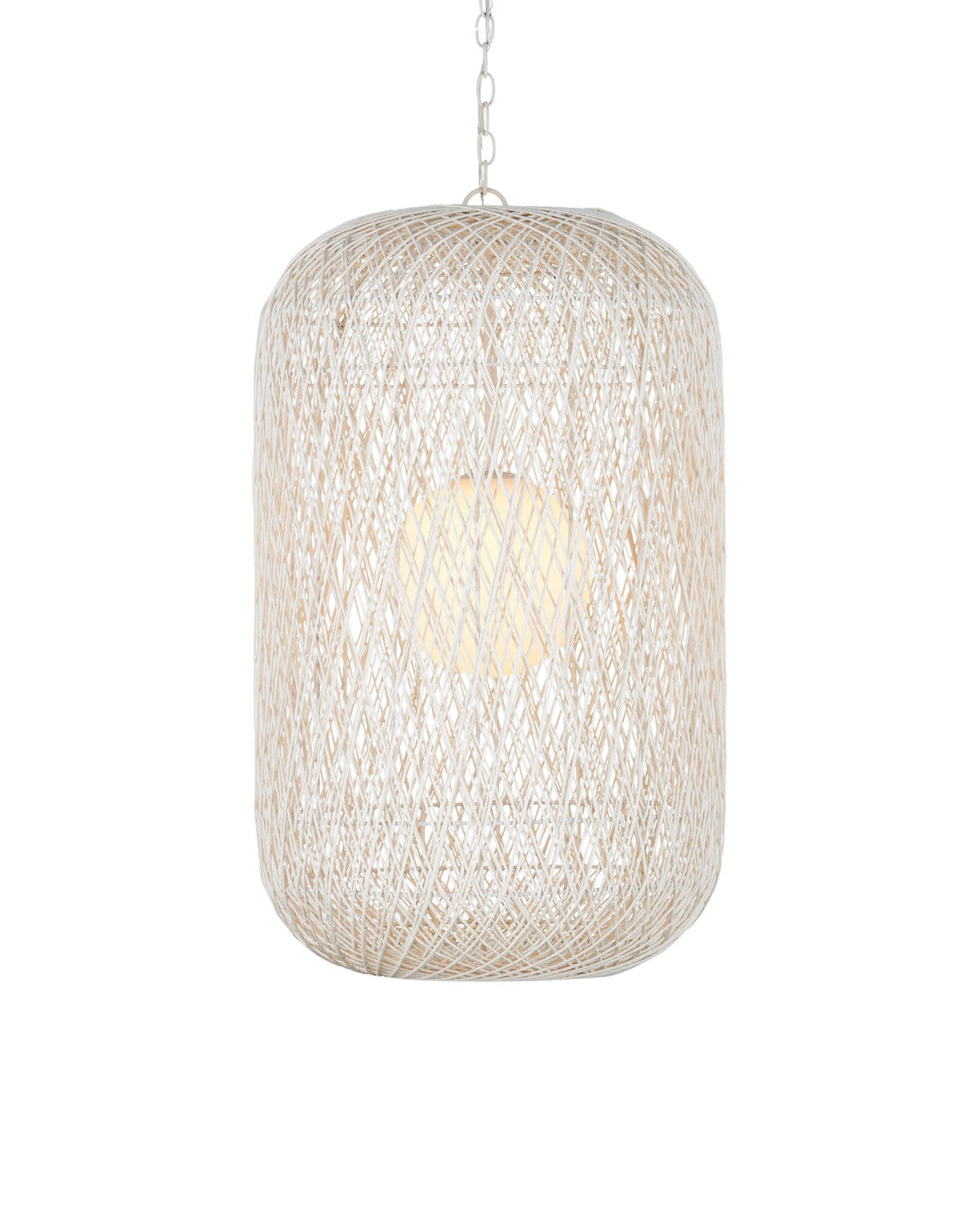 Currey and Company - 9000-1210 - One Light Pendant - Cocoon Large Pendant - Cream/Vanilla/White