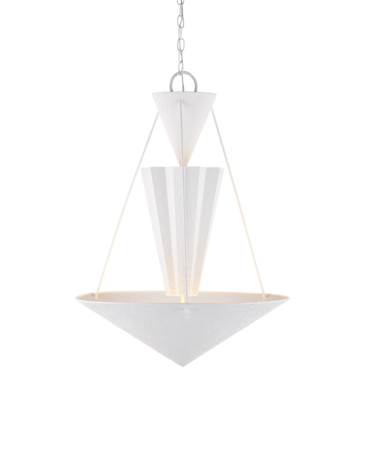 Currey and Company - 9000-1223 - One Light Chandelier - Empyrean Collection - Yeso Blanco
