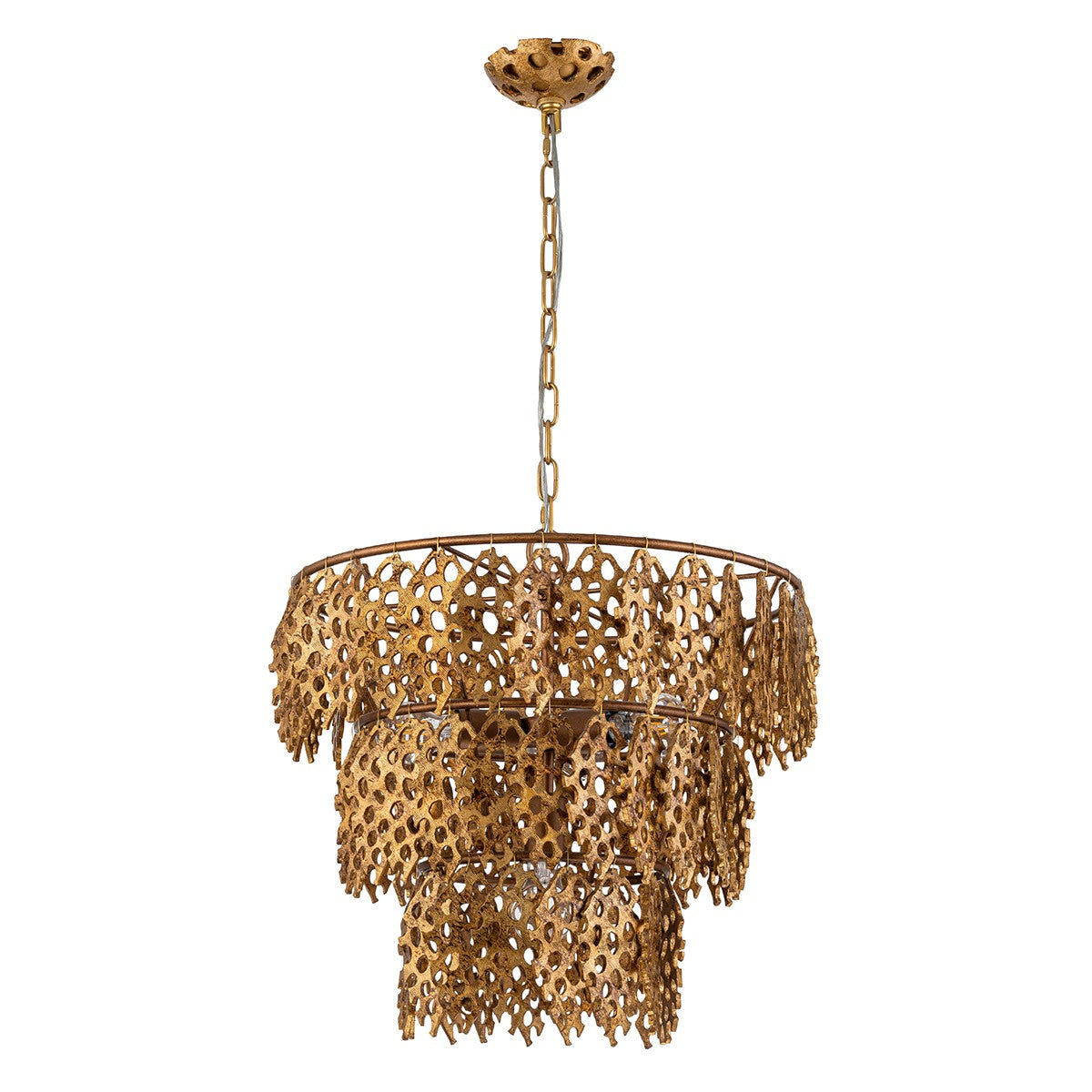 Lucas + McKearn - PD9710G-4 - Four Light Pendant - Coral Luxe - Gold