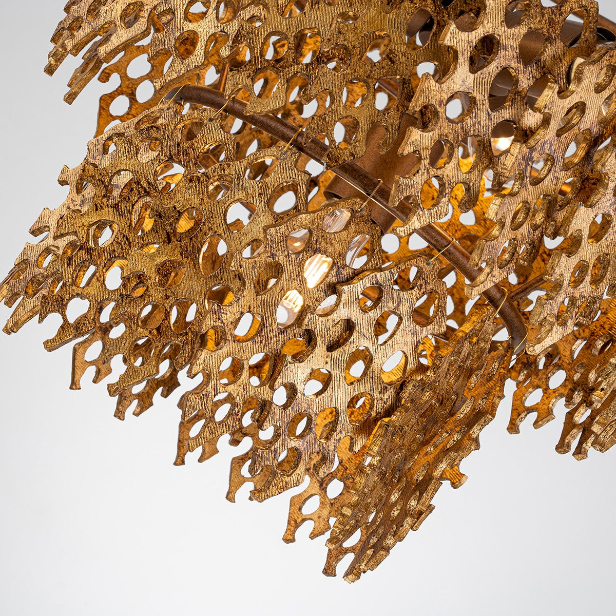 Lucas + McKearn - PD9710G-4 - Four Light Pendant - Coral Luxe - Gold
