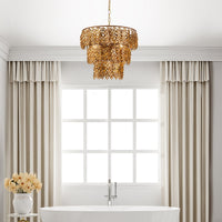 Lucas + McKearn - PD9710G-4 - Four Light Pendant - Coral Luxe - Gold