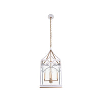 Chelsea House Quatrefoil Lantern - White