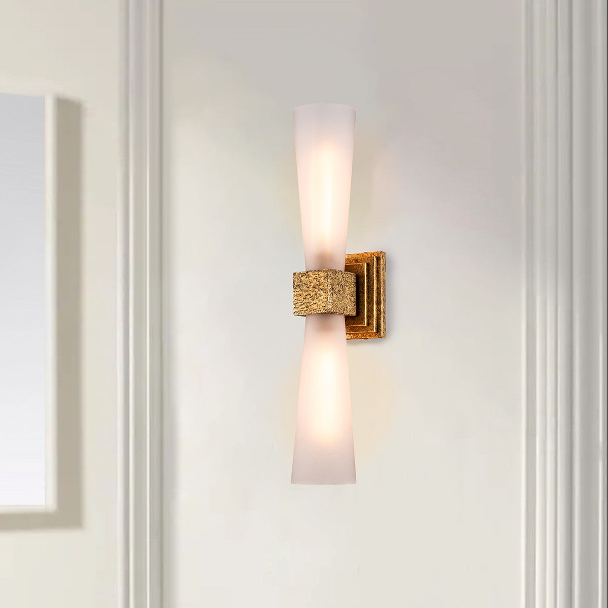 Lucas + McKearn - BB0958G-2 - Two Light Bath - Kristy - Gold Leaf